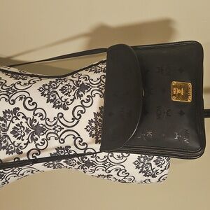 Authentic MCM munchen cross body purse